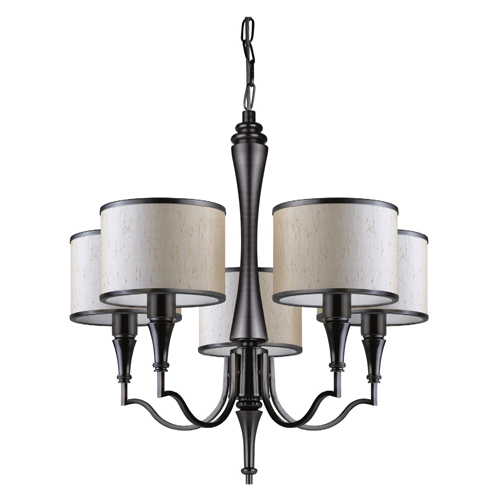 36396 chandelier BrownBrush 5x24W 240V