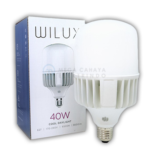 WILUX LED T-BULB 40W 6500K E27 HP ALU 